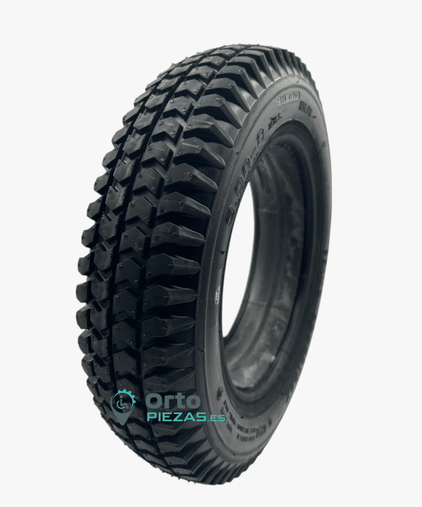 Banda de rodadura knobbly con taco en rueda maciza 14” (3.00-8)