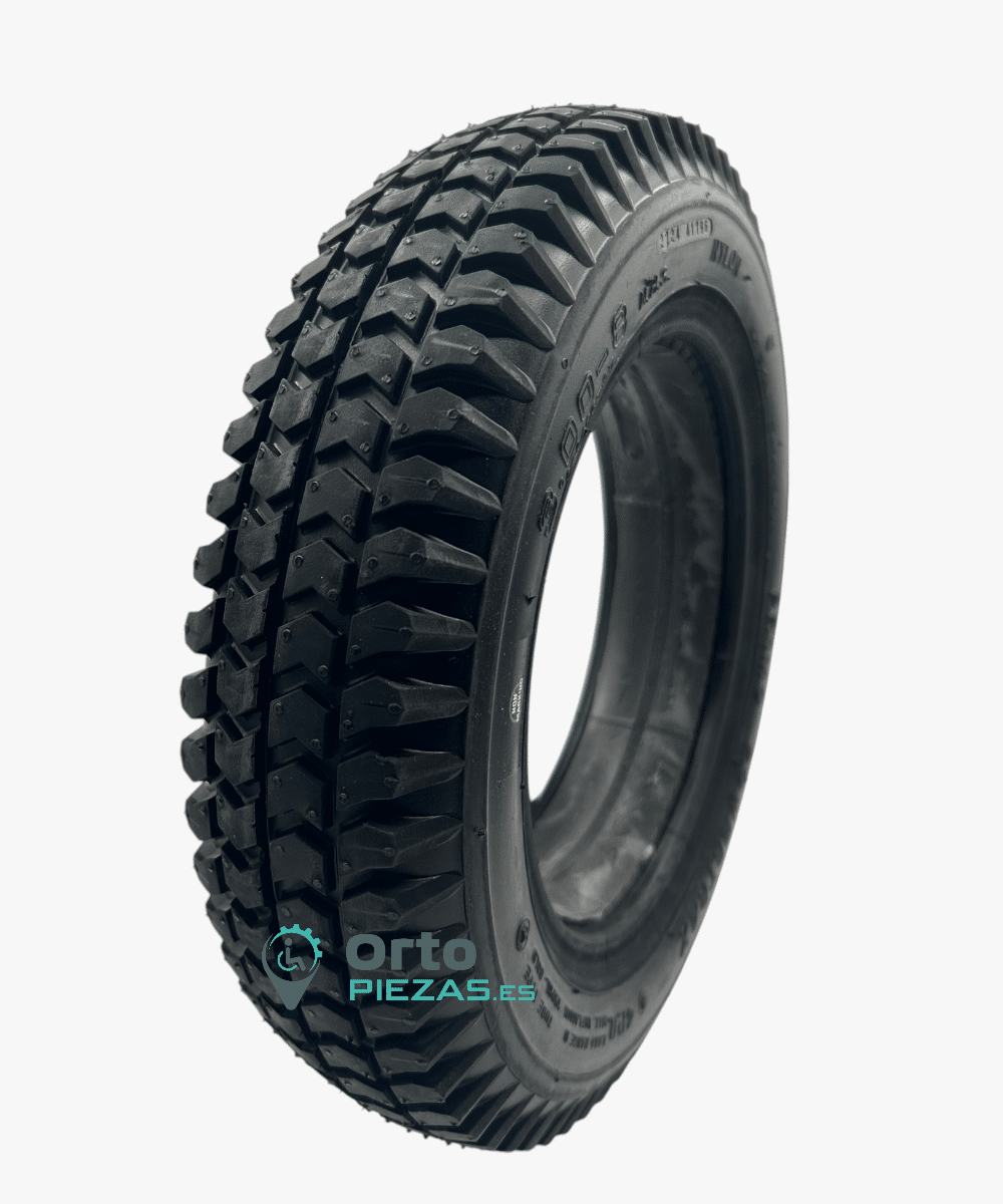 Banda de rodadura knobbly con taco en rueda maciza 14” (3.00-8)