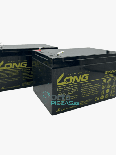 Pack 2 Baterias AGM 12V 14Ah Long Batery WP14-12