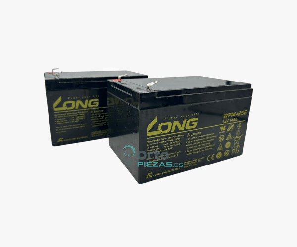 Pack 2 baterías AGM 12V 14Ah Long Battery WP14-12