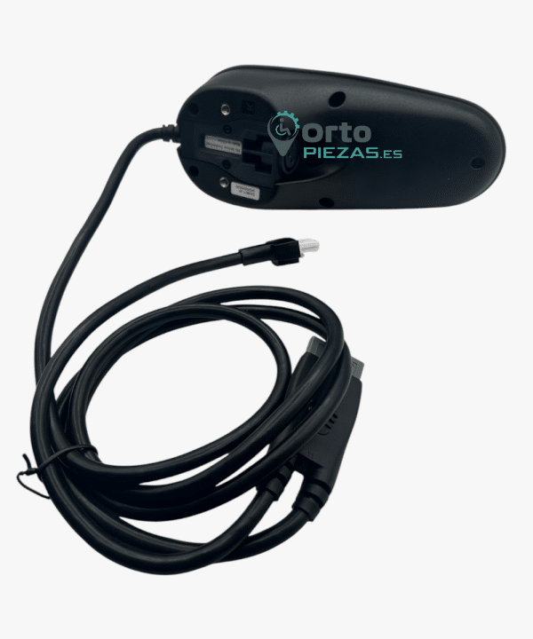 Botones iluminados del mando VR2 Quickie con funciones de luz e intermitentes activadas.