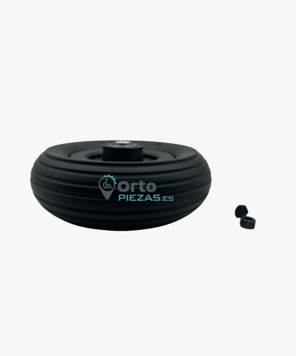 Cubierta negra antimarcas para rueda Quickie 7 pulgadas