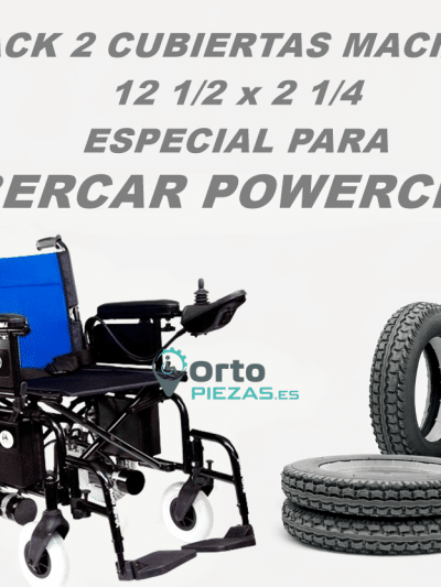 Cubiertas Libercar Powerchair antipinchazos – Pack 2 (12 ½ x 2 ¼ | ETRTO 62-203)