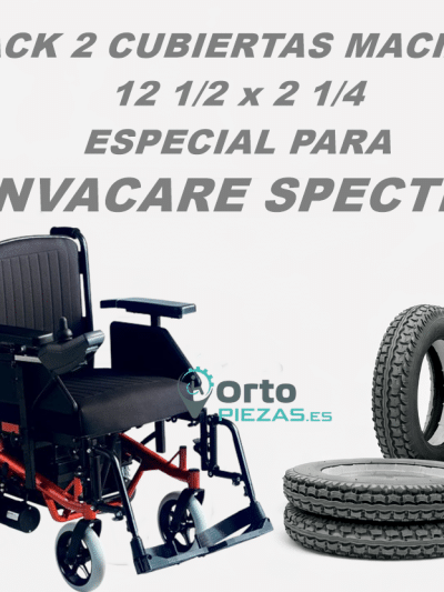 Cubiertas Invacare Spectra antipinchazos – Pack 2 (12 ½ x 2 ¼ | ETRTO 62-203)