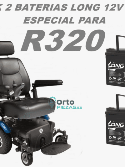 Baterías R320 55Ah – Pack de 2 baterías para silla Ayudas Dinámicas