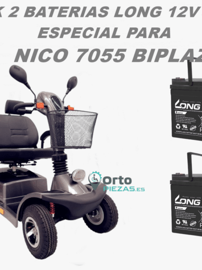 Baterías NICO 7055 BIPLAZA 55Ah – Pack de 2 baterías para scooter Nico Mobility