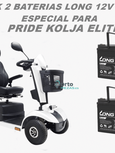 Baterías Pride Kolja Elite 50Ah – Pack de 2 baterías para scooter