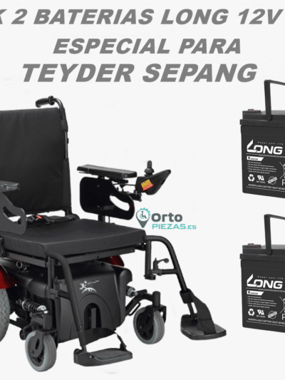 Baterías Teyder Sepang 50Ah – Pack de 2 baterías para silla eléctrica