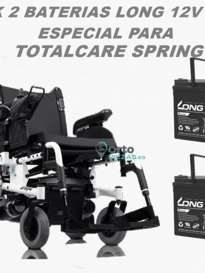 Baterías Totalcare Spring 50Ah – Pack de 2 baterías para silla eléctrica