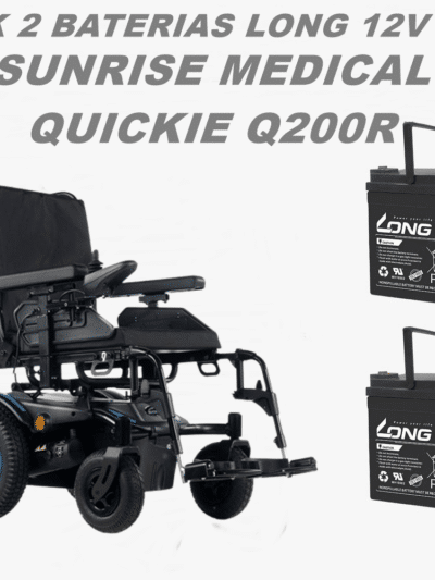Baterías Quickie Q200R 55Ah – Pack de 2 baterías para silla Sunrise Medical
