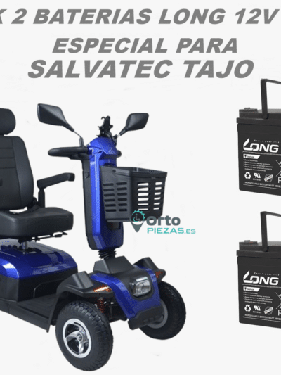 Baterías Salvatec Tajo 55Ah – Pack de 2 baterías para scooter Salvatec