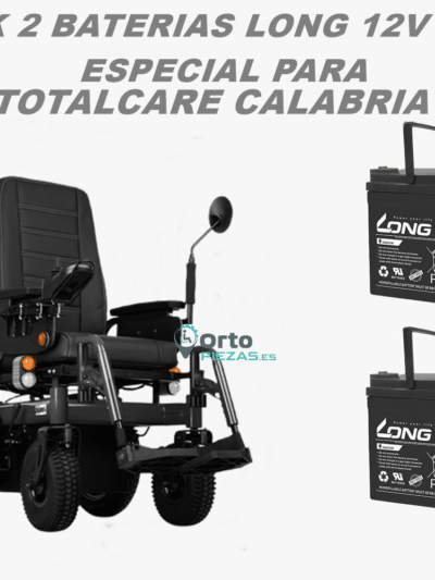 Baterías Totalcare Calabria 4 55Ah – Pack de 2 baterías para silla eléctrica