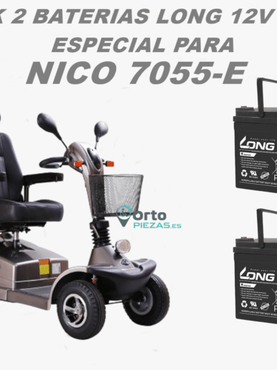 Baterías NICO 7055-E 55Ah – Pack de 2 baterías para scooter Nico Mobility