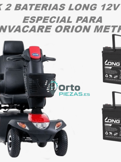 Baterías Invacare Orion Metro 50Ah – Pack de 2 baterías para scooter