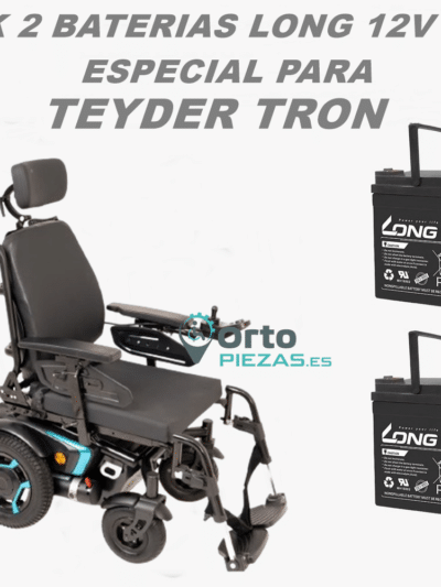 Baterías Teyder Tron 50Ah – Pack de 2 baterías para silla eléctrica
