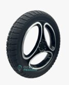 Rueda trasera maciza completa original para Libercar Aura con llanta de aluminio